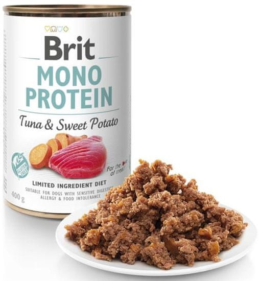 Brit Konzervirana tuna Mono Protein s sladkim krompirjem 400g