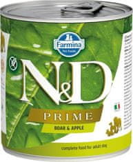 N&D Hrana v konzervi N&amp;D Dog Prime Wild Boar &amp; Apple 285g