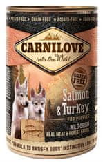 Carnilove Konzerva Wild Meat Puppy losos in puran 400g