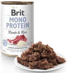 Brit Konzerva Mono Protein jagnjetina z rižem 400g