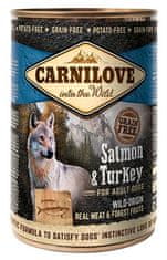 Carnilove Konzerva Dog Wild Meat losos in puran 400g