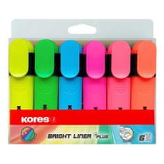 Kores BRIGHT LINER osvetljevalec set 6 barv