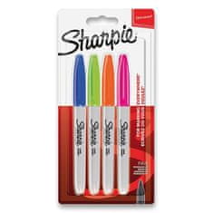 Sharpie Permanentni marker Fine komplet 4 kosov, dopolnjujoče se barve