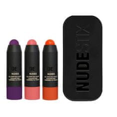 NUDESTIX Darilni set dekorativne kozmetike Trendy Blush Mini 3 kosi