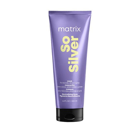 Matrix Globinska maska za blond do platinaste lase So Silver (Color Obsessed Triple Power Mask) 200 ml