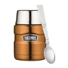 Thermos Style Termos za hrano z zložljivo žlico in skodelico - bakreni 470 ml