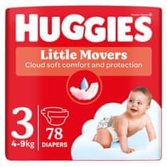 Huggies HUGGIES plenice za enkratno uporabo Little Movers 3 (4-9 kg) 78 kosov