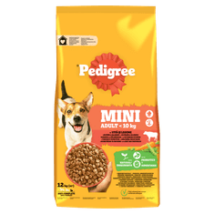 Pedigree hrana za odrasle pse manjših pasem, govedina, 12 kg