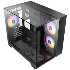 Antec CX600M Trio ARGB mini ATX okno črno ohišje