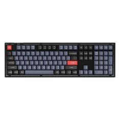 Keychron Mehanska tipkovnica V6 QMK/VIA RGB Knob Brown Switch (črna)