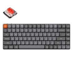 Keychron K3 Max QMK/VIA RGB Nizkoprofilna ultra-tanka brezžična mehanska tipkovnica z rdečim stikalom