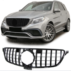 Mstyling Športna maska Mercedes GLE W166 15-19 črna sijaj