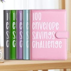 HOME & MARKER® 100 Envelope Savings Challenge | BUDGETRA, črna