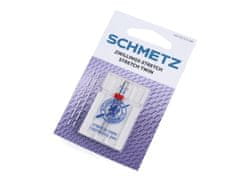 Schmetz Dvojne igle Stretch 2,5/75; 4,0/75 na kartici - (2,5/75) nikelj