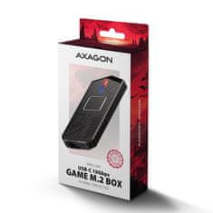 AXAGON EEM2-GAM, USB-C 10Gb/s - NVMe in SATA SSD GAME M.2 škatla, brez vijakov