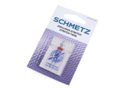 Schmetz Dvojne igle Stretch 2,5/75; 4,0/75 na kartici - (4,0/75) nikelj