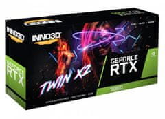 inno3D Inno3D GeForce RTX 3060 Twin X2 - 12 GB GDDR6, NVIDIA, PCIe x16, HDMI 2.1, za vrhunsko igranje in izdelavo vsebin