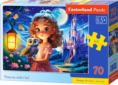 Castorland Puzzle Princesa in sova 70 kosov