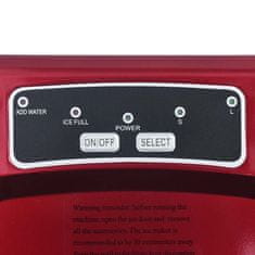 Vidaxl Ledomat rdeč 1,4 L 15 kg / 24 h