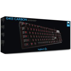 Logitech USB gaming mehanska tipkovnica G413 karbon, črna SLO gravura