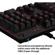 Logitech USB gaming mehanska tipkovnica G413 karbon, črna SLO gravura