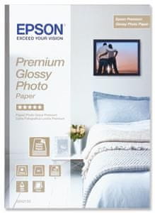 Epson papir A4 - 255 g/m2 - 15 listov - foto premium sijajni