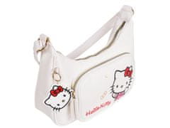 HELLO KITTY Hello Kitty Bela torbica v obliki bagete, torbica za na ramo 25x14x7cm 