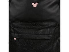 Disney Mickey Mouse Disney Črn ženski nahrbtnik, prostoren, reliefni, mestni nahrbtnik 28x15x42cm 