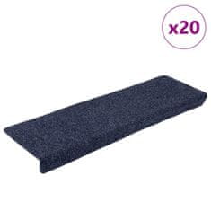 shumee vidaXL Samolepilne preproge za stopnice 20 kosov antracit 65x21x4 cm