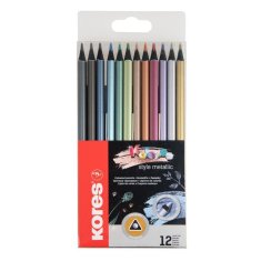 Kores Kolores Metalic crayons 12 barv