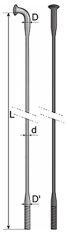 Mach1 žica Air1+ oslabljena 2/1,5/2 črna 274mm