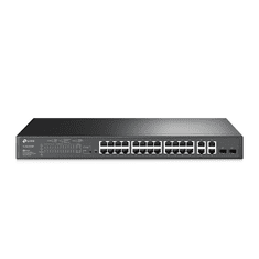 TP-Link TL-SL2428P 24-port 10/100 4-port gigabit Smart 24xPoE+ 250W 4xSFP režami mrežno stikalo-switch