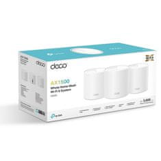 TP-Link Deco X10 (3-pack) AX1500 Whole Home Mesh WiFi6 brezžični usmerjevalnik - router / dostopna točka-AP