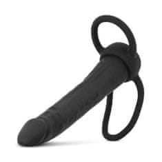 Easytoys Dildo z obročki za penis Easytoys Men Only, črn