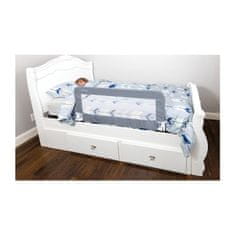 Dreambaby Praga varnostna ograja za posteljo ekstra velika 110x45,5 cm siva