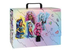 STARPAK Monster High mapa z ročajem, otroška mapa, toga A4 9,5 cm 