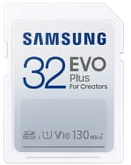 Samsung EVO Plus spominska kartica, SDHC, 32GB, U1, V10, UHS-I