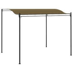 Vidaxl Nadstrešek za senco 3x2,4 m taupe 180 g/m²