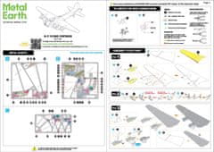 Metal Earth 3D sestavljanka Leteča trdnjava B-17