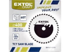 Extol Craft Žagin list z rezili SK, O 400x3,5x30mm, 60T