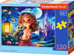 Castorland Puzzle Princesa in sova 120 kosov