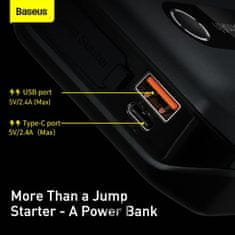 Noname Baseusova power banka Super Energy Air 10000 mAh z začetnimi kabli črna