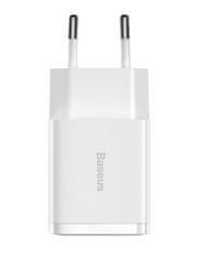 Noname Baseus Compact 2xUSB 10,5W beli omrežni polnilec