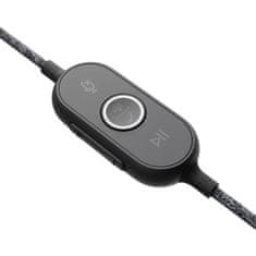 Logitech ZONE WIRED UC USB črne slušalke z mikrofonom