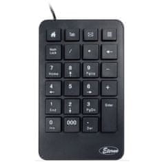 Inter-tech KB-120 USB 23 tipk mini numerična žična tipkovnica