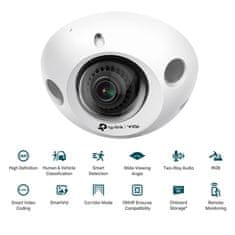 TP-Link Vigi C230i mini 3MP (2,8mm) IR 2K bela DOME zunanja nadzorna kamera