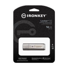 Kingston IronKey Locker+ 50 16GB USB 3.2 Gen 1 XTS-AES (IKLP50/16GB) USB ključ