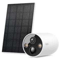 TP-Link Tapo C425 KIT Smart WiFi 2K QHD 4MP zunanja brezžična baterijska solarni panel bela nadzorna kamera