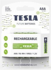 TESLA AA RECHARGEABLE+ za ponovno polnjenje Ni-MH 2450mAh, 4 kosi, NewDesign