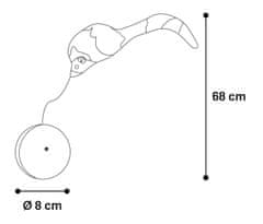 Flamingo Boula Elektronska igrača za mačke 68cm